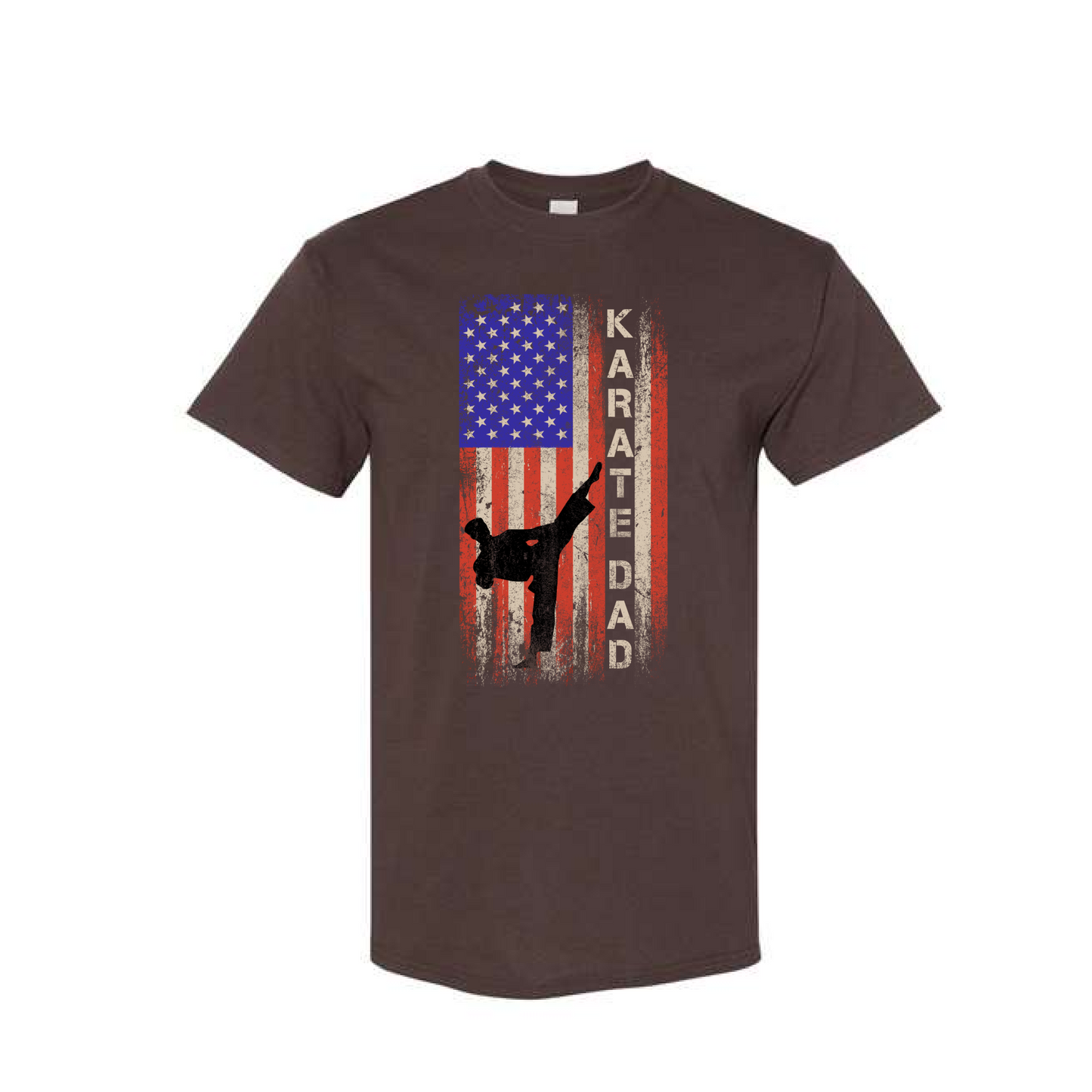 Karate Dad American Flag T-Shirt