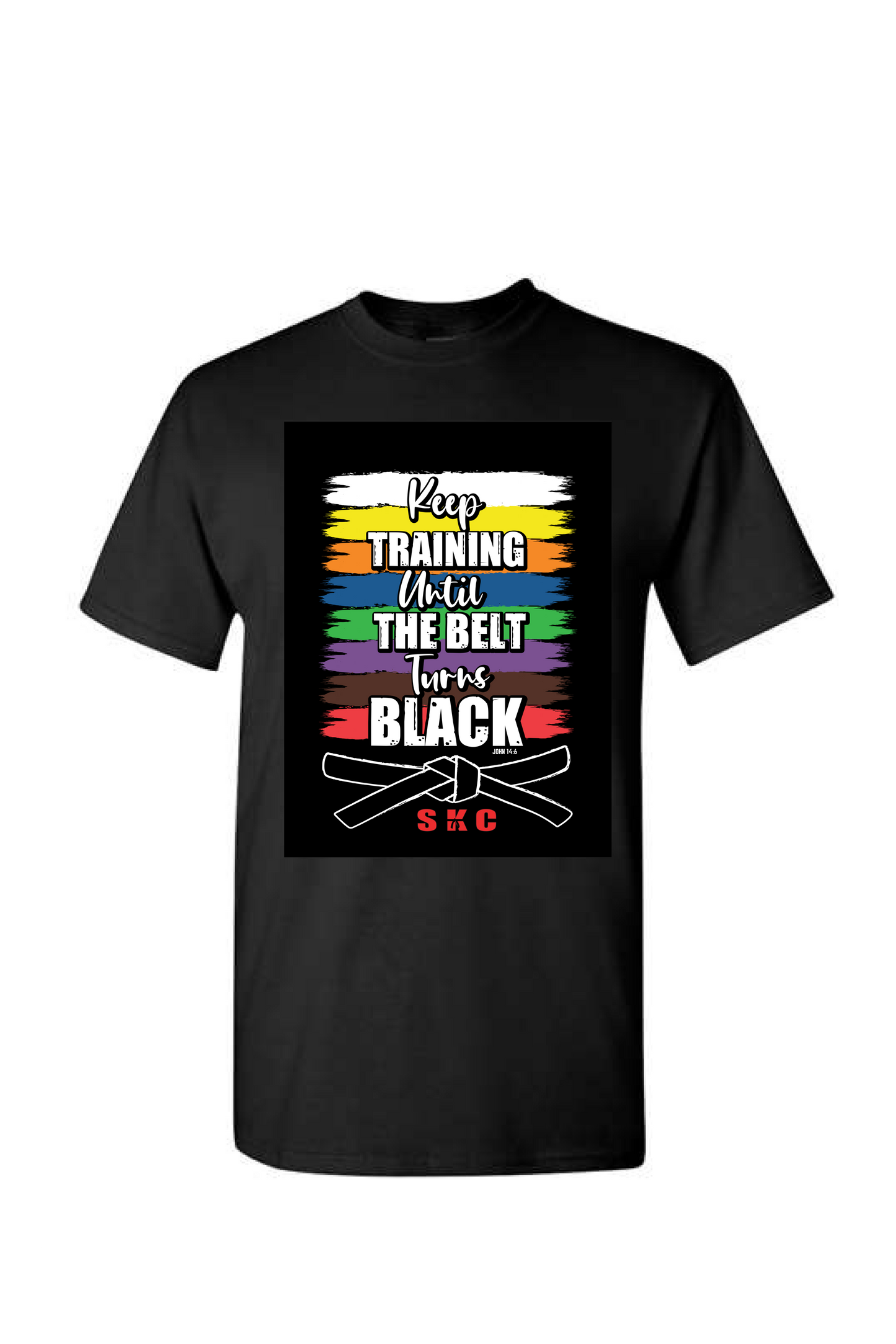 "Keep Training Until Belt Turns Black" Long Sleeve T-Shirt